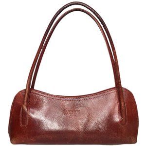 Venus Italia Firenze Lavorazione Artigiana Leather Baguette Bag Made in Italy